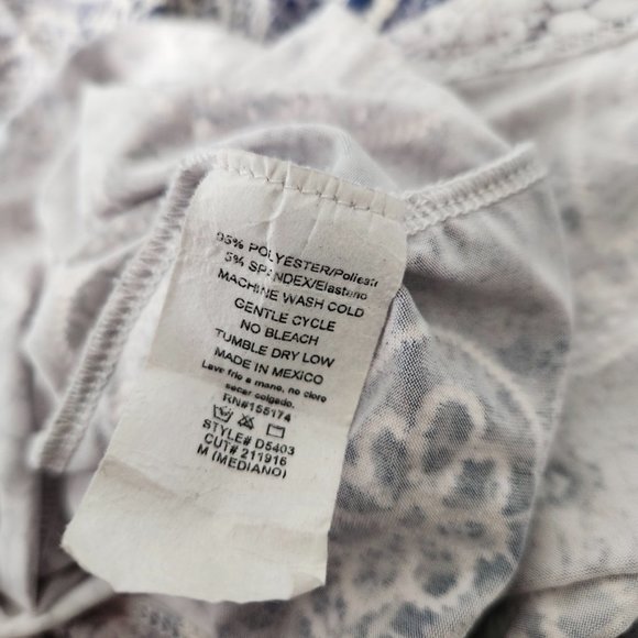 Vintage Cottagecore Maxi‎ Dress Floral 3D Texture Purple White Y2K // Medium - Picture 14 of 15